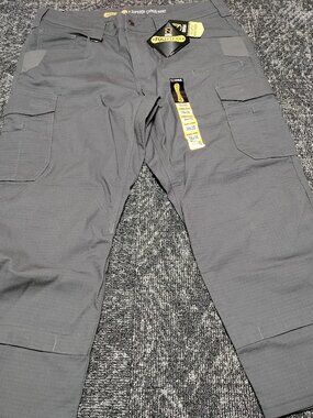 Noble Outfitters FullFlexx Hammer Drill Ripstop Cargo Work Pants 38x30 Gray NEW